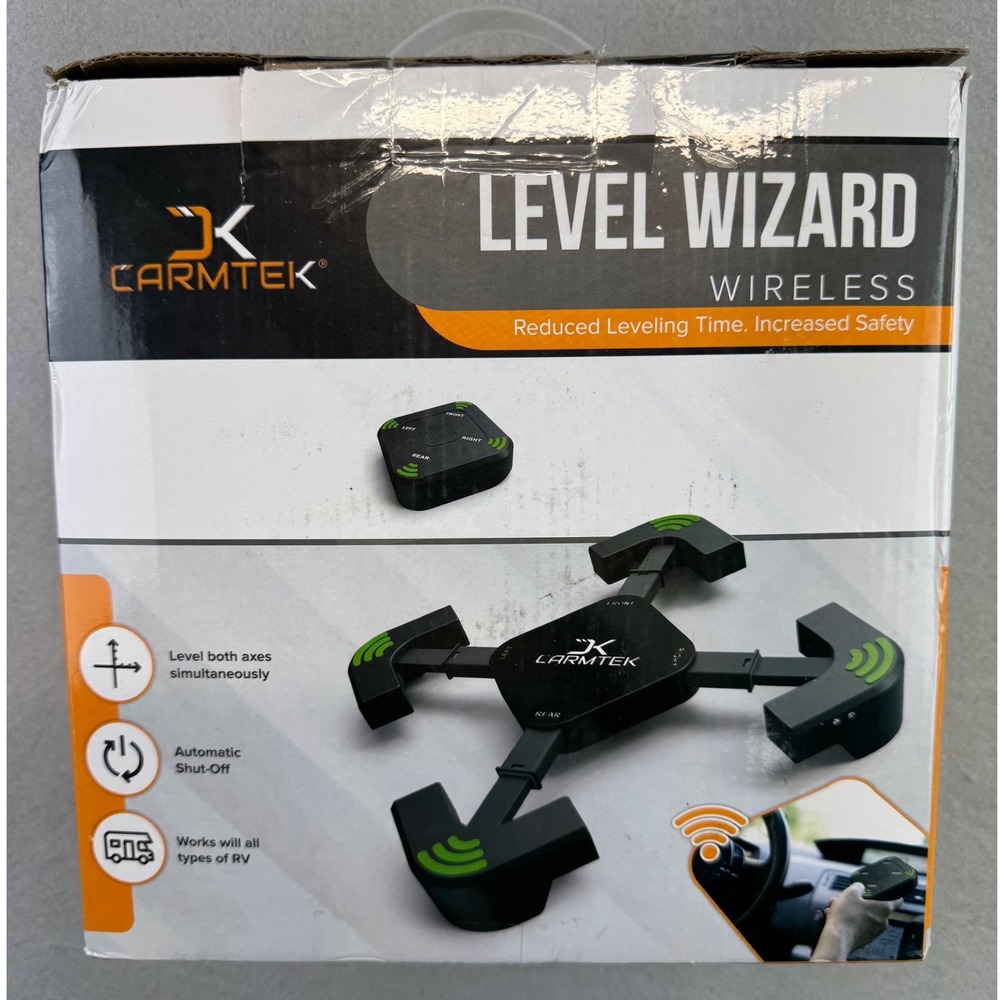 Carmtek Level Wizard Wireless RV Leveling System Dual Axis Electronic Level V2.0